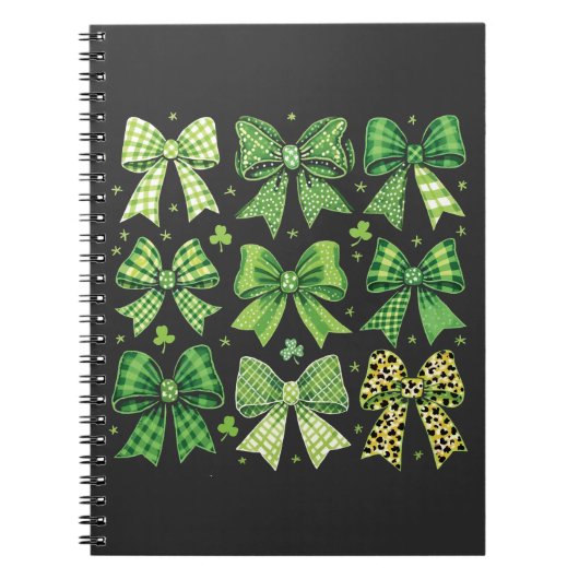 St. Patrick's Day Vintage Boog Kokette Notitieboek (Voorkant)