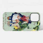 St. Patrick's Day, Vintage iPhone Hoesje (Achterkant horizontaal)