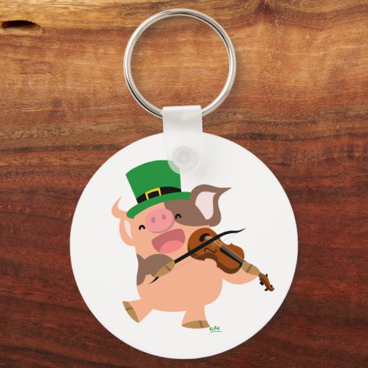 St Patrick's Day violinist sleutelhanger (Voorkant)