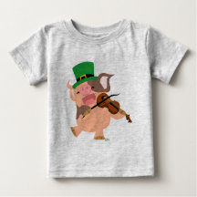 St. Patrick's Day violist varken Baby T-shirt