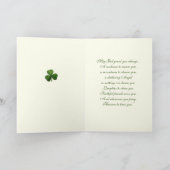 St. Patrick's Day Virgin Mary Shamrocks Kaart (Binnen)