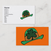 St. Patrick's Day Visitekaartje (Voorkant / Achterkant)