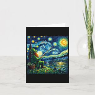 St Patricks Day Vissen Ierse Leprechaun Sterrennac Kaart