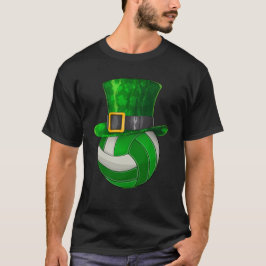 St Patrick's Day Volleybal Leprechaun Shamrock T-shirt