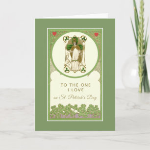 St. Patrick's Day voor degene die ik liefheb Relig Kaart