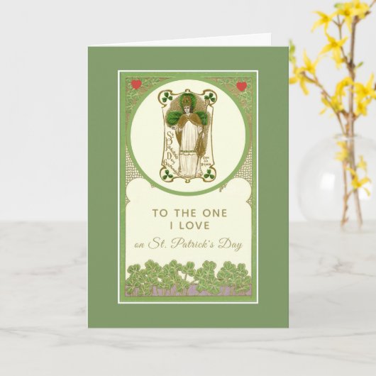 St. Patrick's Day voor degene van wie ik hou Kaart (Gele Bloem)