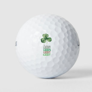 St. Patrick's Day voor golfer geluksbal Golfballen