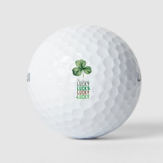 St. Patrick's Day voor golfer geluksbal Golfballen (Voorkant)