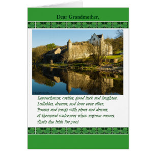 St. Patrick's Day voor grootmoeder, gedicht, kaste