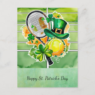 St. Patrick's Day voor tennissers Feestdagenkaart
