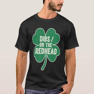 St Patricks Day Voorrecht Op Rode Hoofd Klaver Vin T-shirt