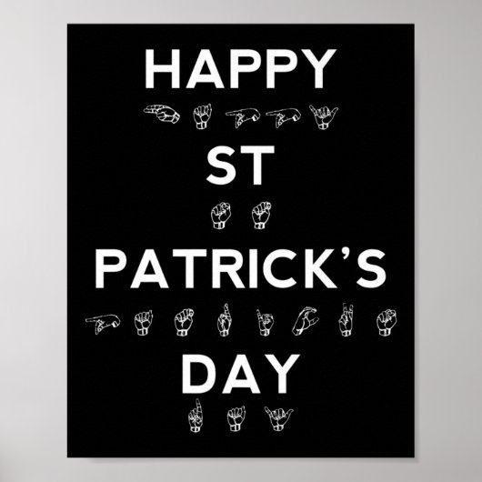 St Patrick's Day vraagt doofbewustzijn Poster (Voorkant)