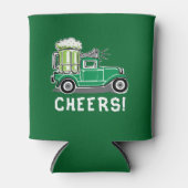 St Patrick's Day Vrachtwagen Groen Bier Blikjeskoeler (Voorkant)
