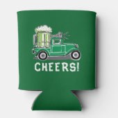 St Patrick's Day Vrachtwagen Groen Bier Blikjeskoeler (Achterkant)