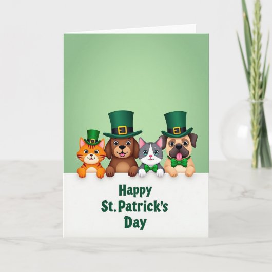 St. Patricks Day Vrienden Kaart (Voorkant)