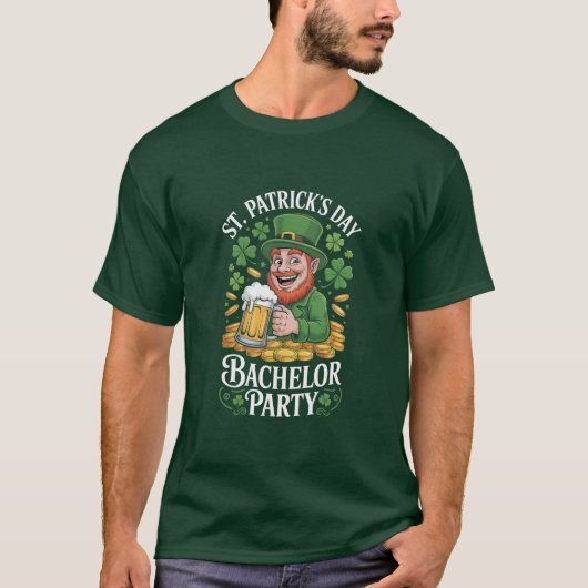 St. Patrick's Day vrijgezellenfeest T-shirt (Voorkant)