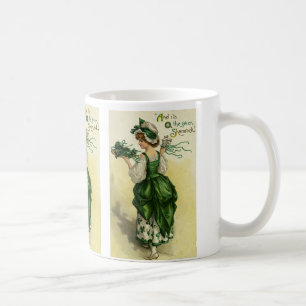  St. Patrick's Day, Vrouw Green Shamrocks Koffiemok