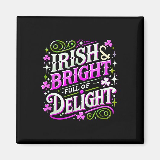 St. Patrick's Day Vrouwen Klaver St. Patrick's Dag Magneet (Voorkant)