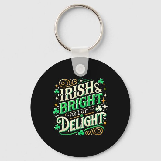 St. Patrick's Day Vrouwen Klaver St. Patrick's Dag Sleutelhanger (Voorkant)