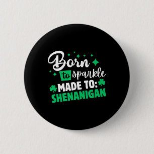 St. Patrick's Day Vrouwen Klaverheilige Patricksda Ronde Button 5,7 Cm