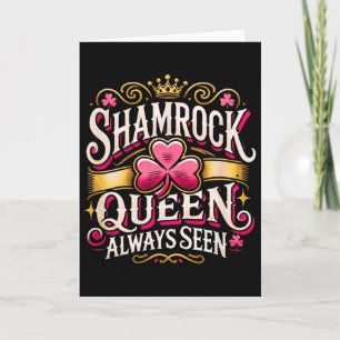 St. Patrick's Day Vrouwen Shamrock Koningin Sint P Kaart