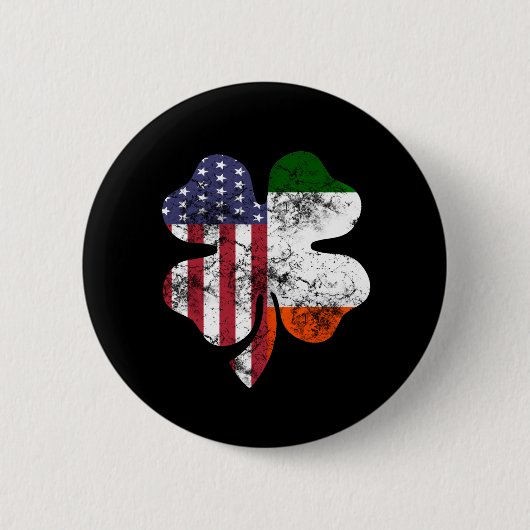 ST Patrick's day VS en ierland vlag Ronde Button 5,7 Cm (Voorkant)