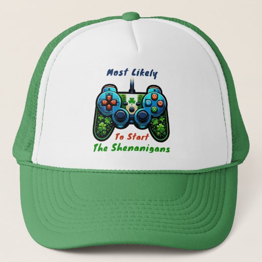 St Patricks Day - waarschijnlijk start Shenanigans Trucker Pet (Voorkant)