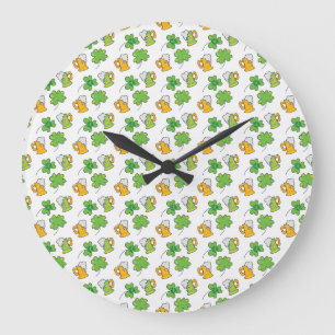 St. Patrick's Day Wall Clock Grote Klok
