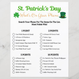 St. Patrick's Day Wat is er op uw telefoon spel