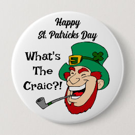 St. Patrick's Day - Wat is het gekkenhuis? Ronde Button 4,0 Cm