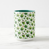 St. Patrick's Day Watercolor Macaron & Shamrock Mok (Midden)