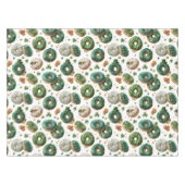 St. Patrick's Day Waterverf Donut & Klaver Tafelkleed (Voorkant (Horizontaal))