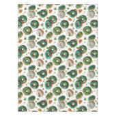 St. Patrick's Day Waterverf Donut & Klaver Tafelkleed (Voorkant)