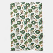 St. Patrick's Day Waterverf Donut & Klaver Theedoek (Verticaal)