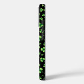 St. Patrick's Day Waterverf Klaver op zwart Case-Mate iPhone Case (Achterkant / Links)