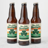 St Patricks Day We Little Hooligan Grappig Bier Etiket (Flessen)