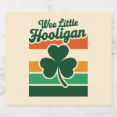St Patricks Day We Little Hooligan Grappig Bier Etiket (Enkel label)