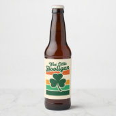 St Patricks Day We Little Hooligan Grappig Bier Etiket (Voorkant)