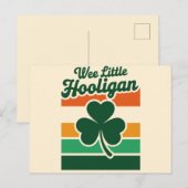 St Patricks Day We Little Hooligan Grappig Briefkaart (Voorkant / Achterkant)