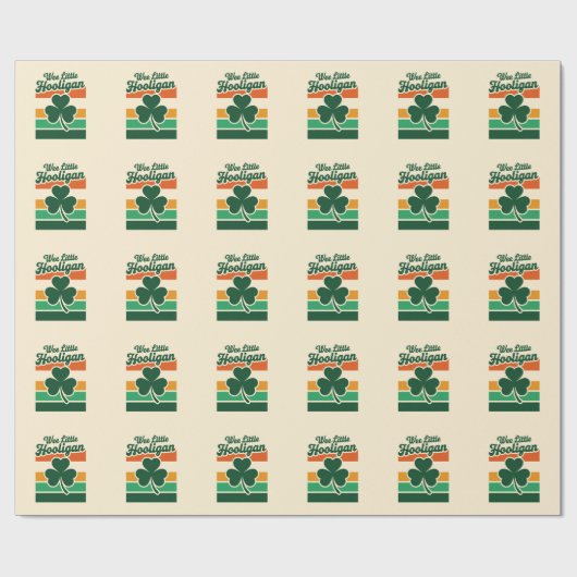 St Patricks Day We Little Hooligan Grappig Cadeaupapier (Vlak)