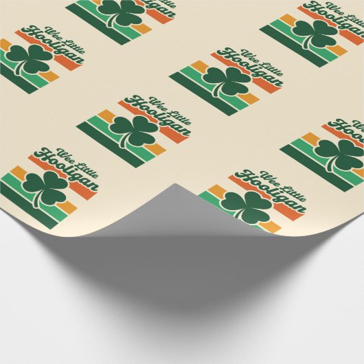 St Patricks Day We Little Hooligan Grappig Cadeaupapier (Hoek)