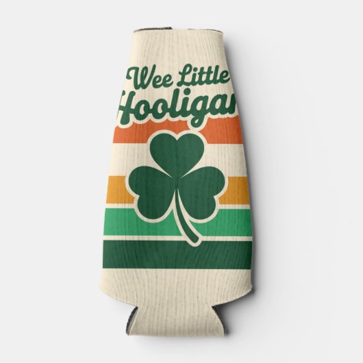 St Patricks Day We Little Hooligan Grappig Flesjeskoeler (Voorkant)