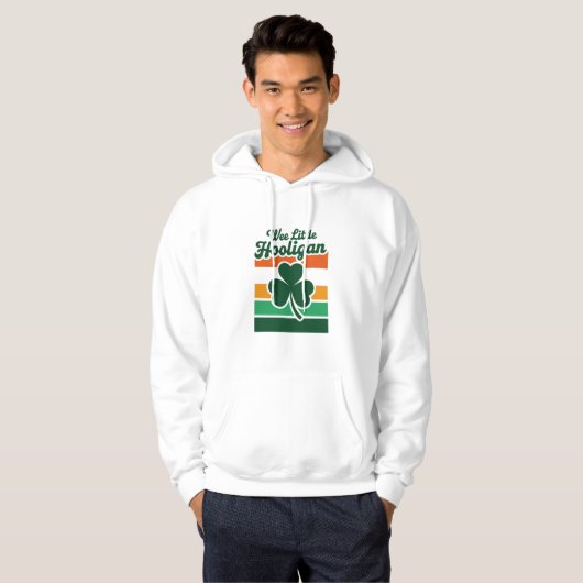St Patricks Day We Little Hooligan Grappig Hoodie (Voorkant volledig)