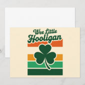 St Patricks Day We Little Hooligan Grappig Kaart (Voorkant / Achterkant)