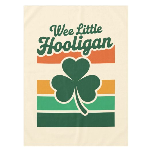 St Patricks Day We Little Hooligan Grappig Tafelkleed (Voorkant)