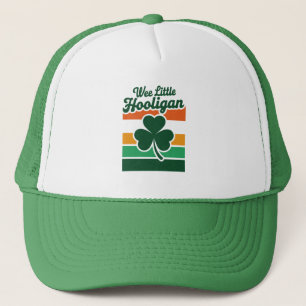 St Patricks Day We Little Hooligan Grappig Trucker Pet
