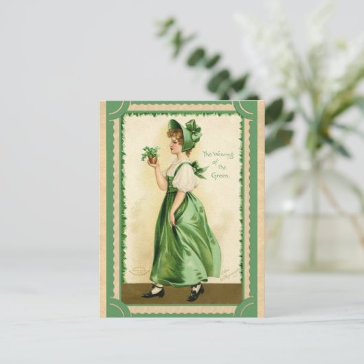  St. Patricks Day Wearing of the Green Briefkaart (Staand voorkant)