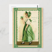 St. Patricks Day Wearing of the Green Briefkaart (Voorkant / Achterkant)