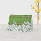 St. Patrick's Day Wedding Gefeliciteerd Kaart (Gele Bloem)