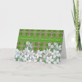 St. Patrick's Day Wedding Gefeliciteerd Kaart